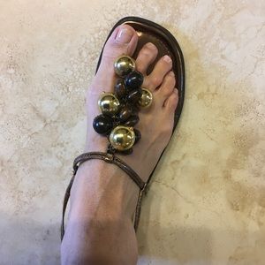 Colin Stuart bronce/gold sandals